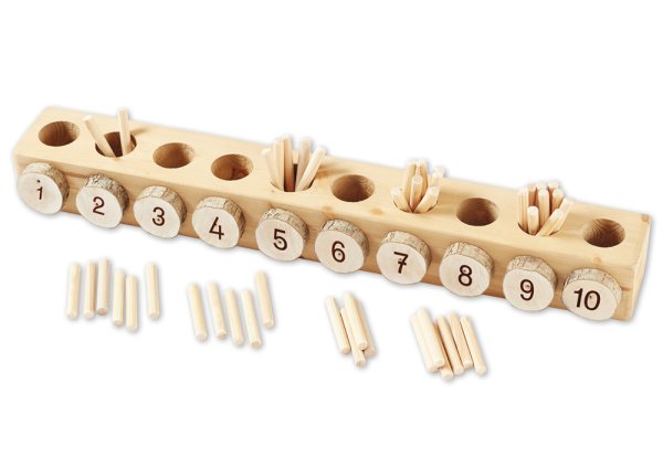 Counting Box with Counting Pegs, 61 pcs.