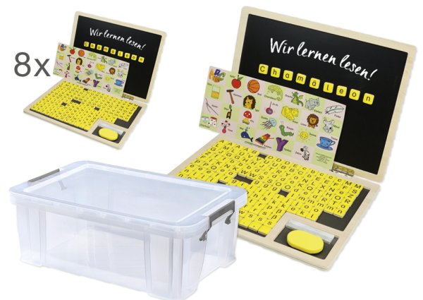 Class Set Reading Folding Computer, 8 pcs, in box