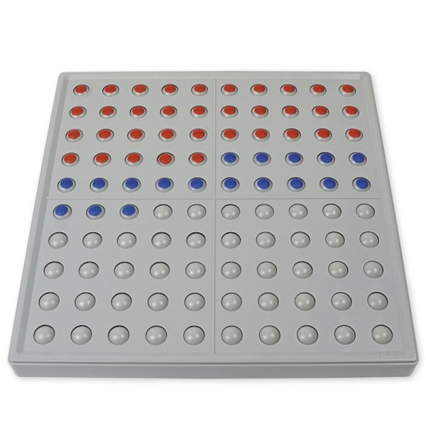 ABACO 100 tricolor red-blue-grey, counting and calculating abacus