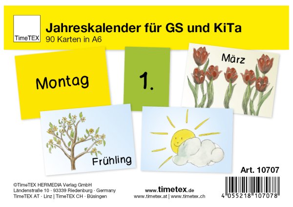 TimeTEX Yearly Calendar for Primary School and Nursery