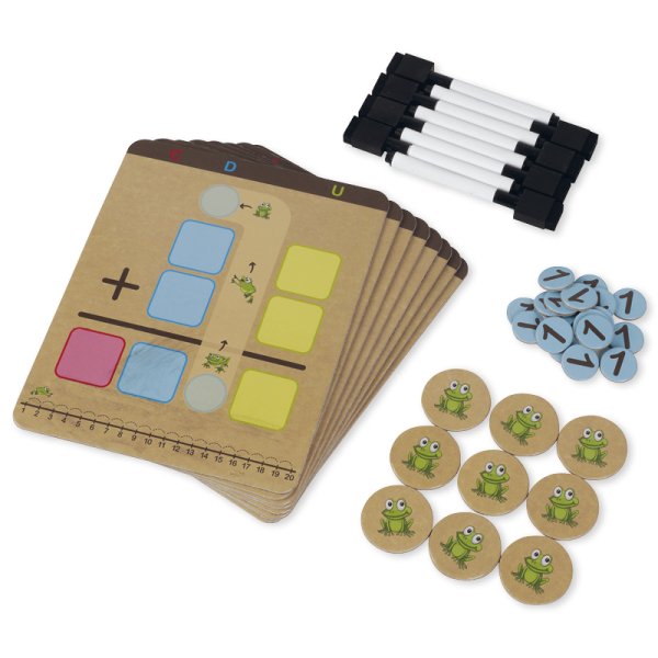 Learning board "Addition and subtraction with carry over", 45 pcs.