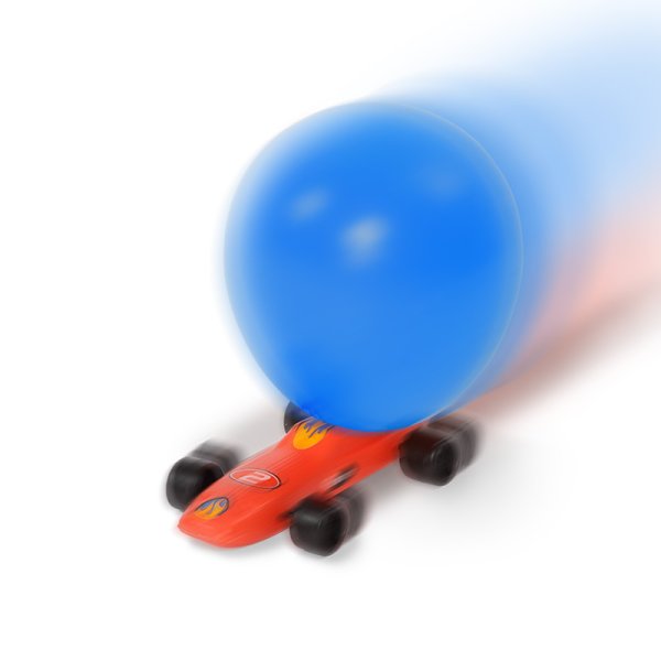 Balloon Car, made of plastic