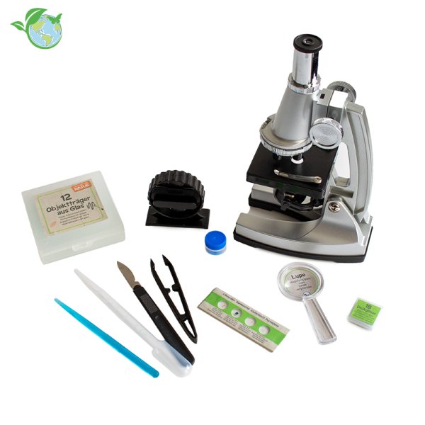 Beginner's microscope set, 900x, 40 pcs.