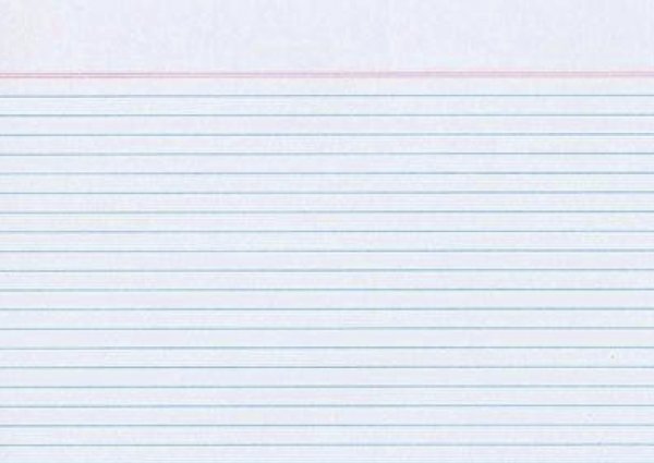 Index Cards A6, white, lined, 100 pcs.