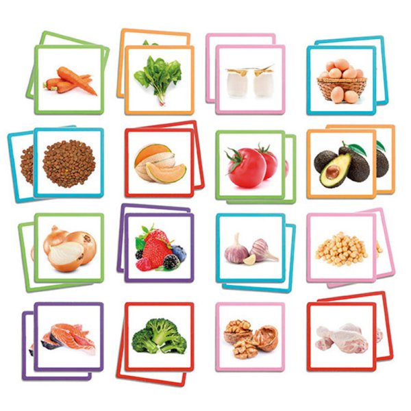 Giant memory game "Healthy food", 54 pieces.