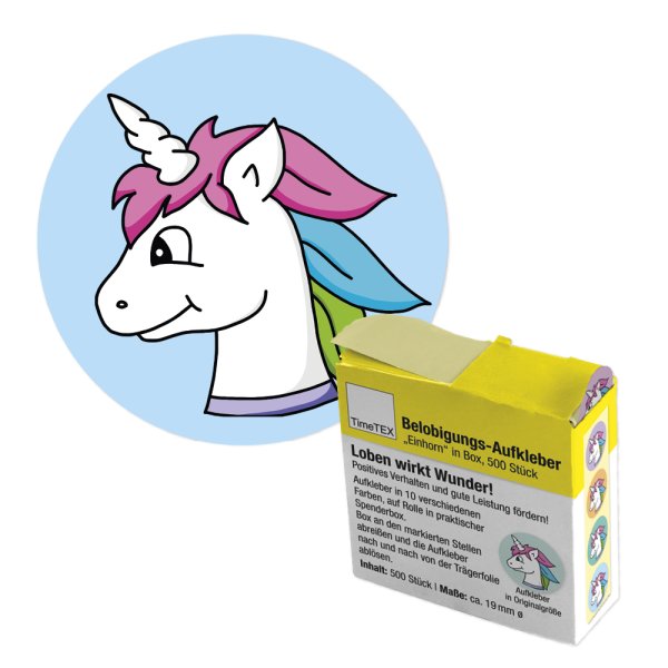 Motivational Stickers "Unicorn" in a dispenser box, 500 pcs.