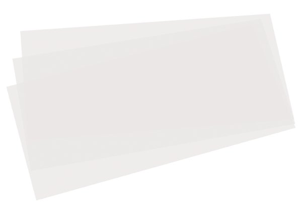 Transparentpapier weiß 15,5x37 cm, 25 Bogen