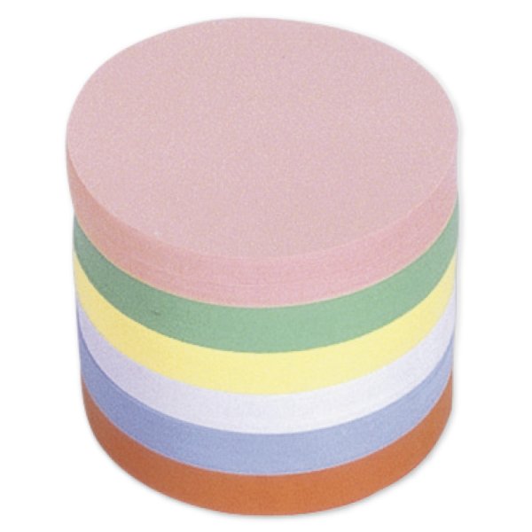 Presentation Cards, assorted colours, round, 14 cm ø, 250 pcs.