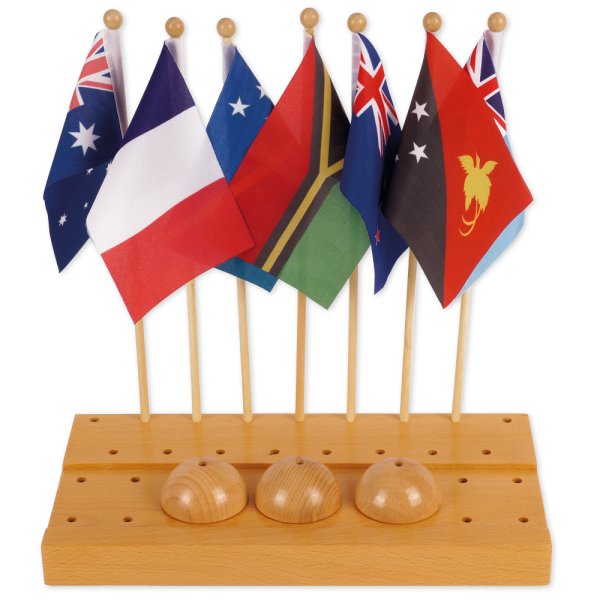 TimeTEX Flag Stand of Oceania "Montessori Premium"