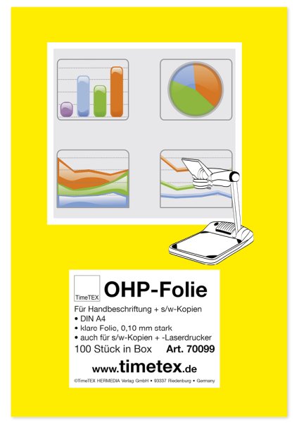 TimeTEX OHP Film (Copyable), box 100 pcs.