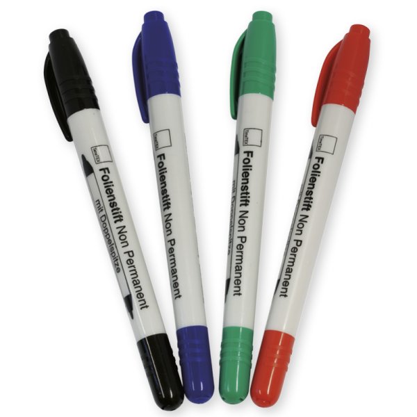 TimeTEX Set Overhead Marker with Double Nib, 4 pcs., non-permanent - wipeable