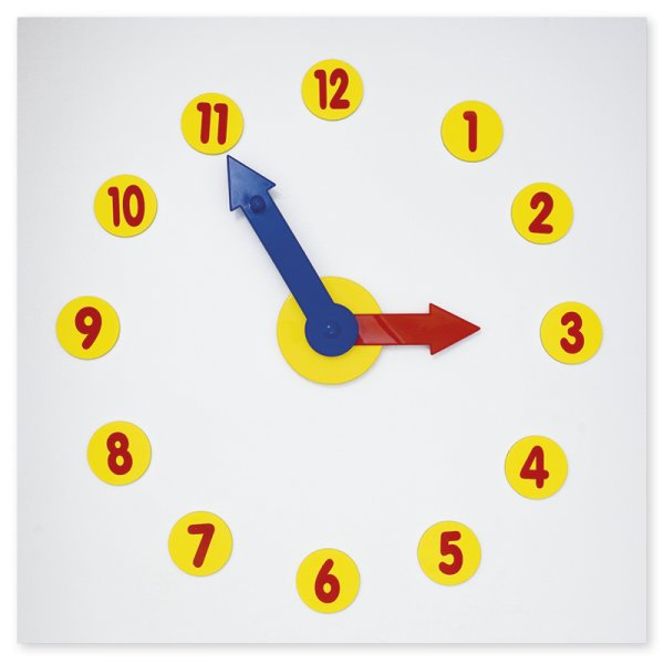 Magnetic Table Learning Clock, 13 pcs.