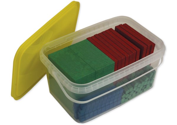 Dienes Basic Assortment Montessori, 121 pcs., RE-Wood, in stacking box "Montessori Premium"