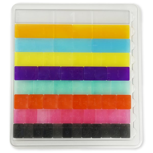 Fraction Strips, linear, 24 cm, 51 pcs.