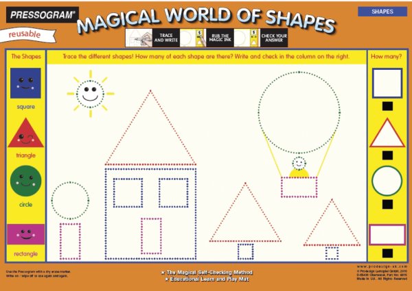 TimeTEX Magic Board "World of Shapes" English