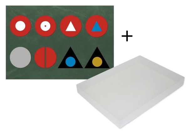 Part of Speech Symbols Supplementary Set, magnetic, 18 pcs., in box "Montessori Premium"