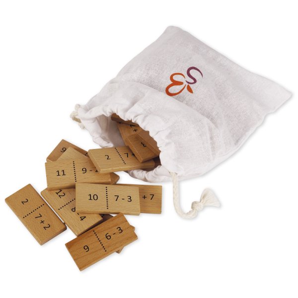 Educational game "Mathemino Plus & Minus", 37 pieces.