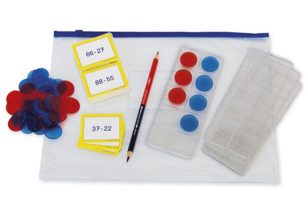 TimeTEX student exercise set "Number range up to 20", 46 pcs. In a bag