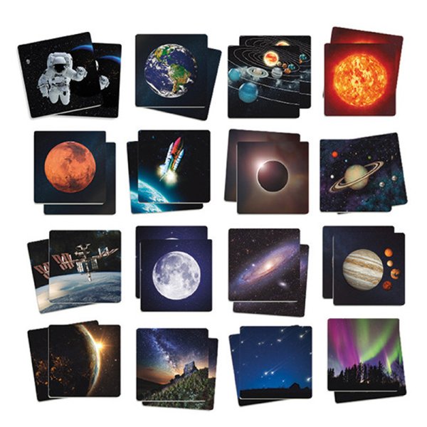 Giant memory game "Space", 34 pieces.