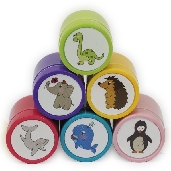 Set of Permanent Stamps "Animals", 6 pcs.