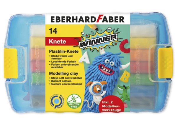 Eberhard Faber Winner Plastilin-Knete, Set in der Box