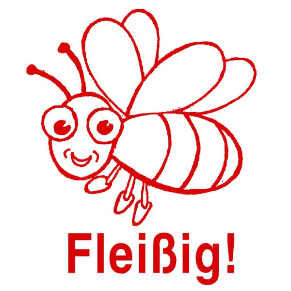 "Perpetuum" Silkscreen Stamp Bee "Fleißig!" ("Studious")