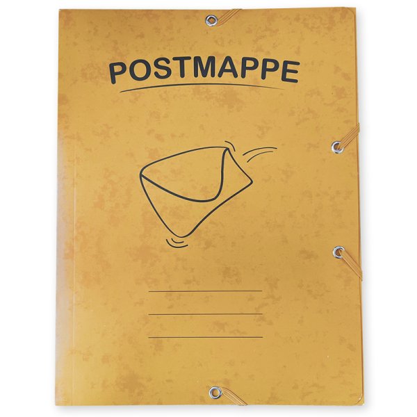 Mail Folder, cardboard, A4, yellow