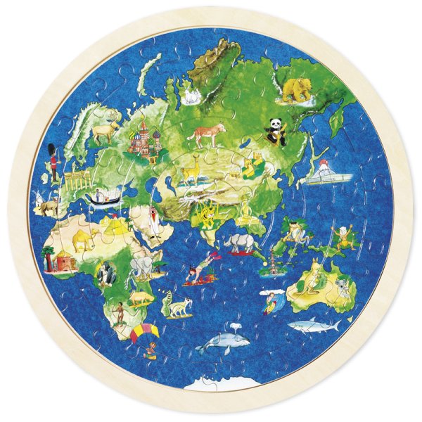 Slot-In Puzzle "Globe", 57 pcs.