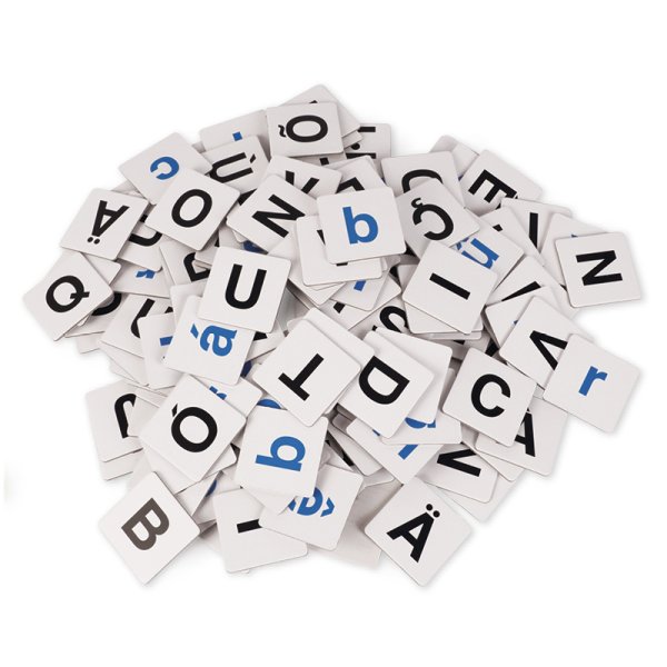 Set of letter cards "ABC", 216 pcs. In a case