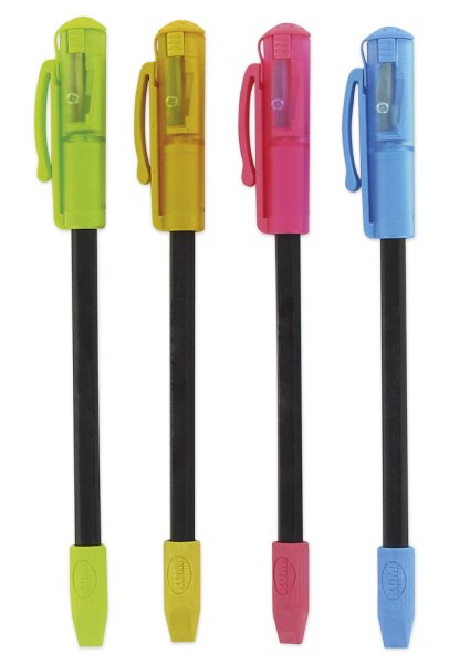 "3in1" Pencil, with sharpener and eraser cap, 175 mm