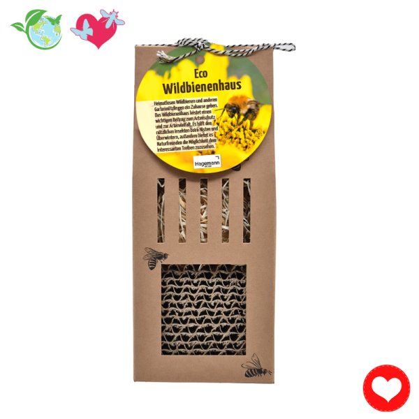 Wild bee house "Eco", cardboard