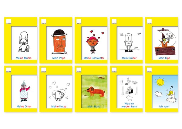 A6 Reading Book Set, yellow series, 10 pcs.