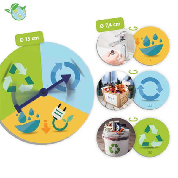 Educational game "Recycling and rubbish", 46 pieces.