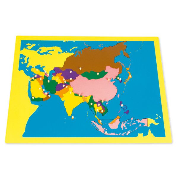 TimeTEX Puzzle Map of Asia "Montessori Premium"