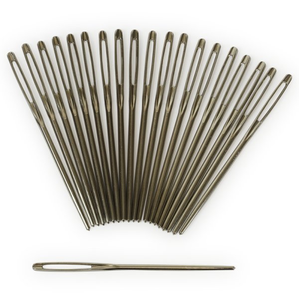 Sticknadeln mit stumpfer Spitze, 7 cm lang, 20 Stück